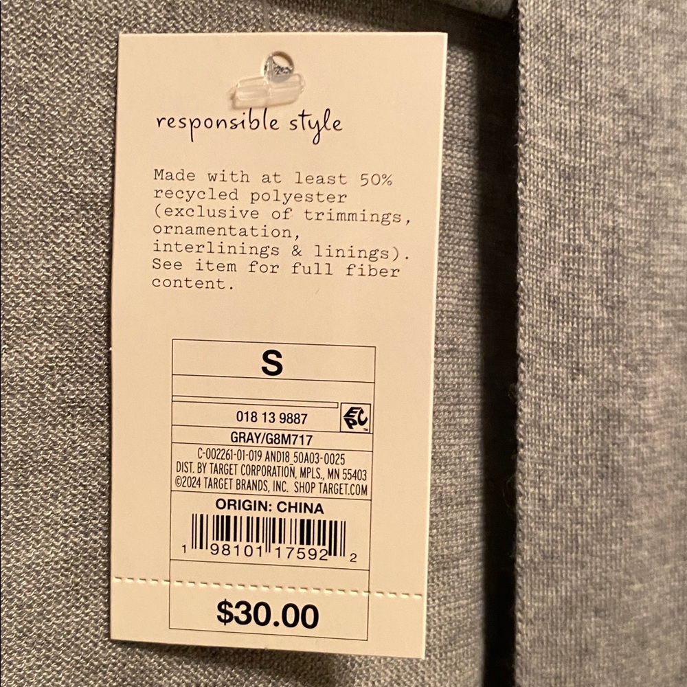A New Day Gray Open Front Cardigan…size S - Picture 6 of 6